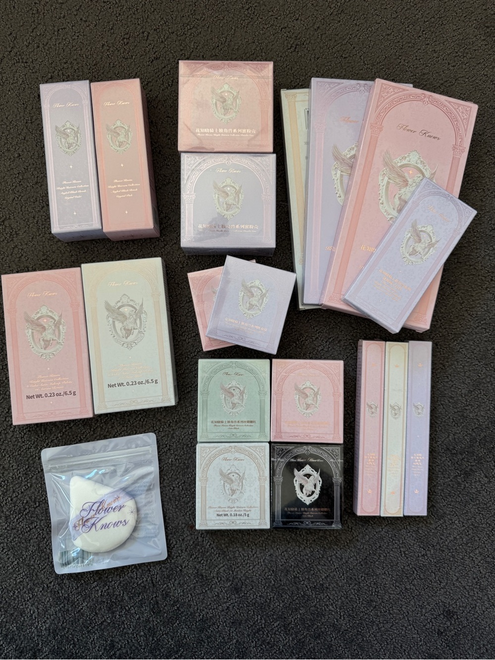 NEW Flower Knows Knight Unicorn Collection Makeup Bundle 20+ pieces